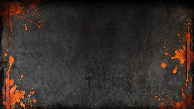 gray background with a red and orange border