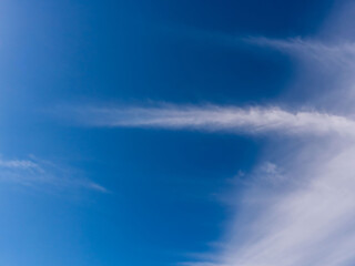 Obraz premium 青空に尾を引く秋の雲07