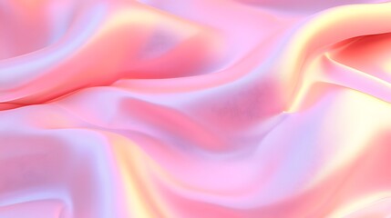 Obraz premium A smooth, iridescent fabric with soft folds in pastel pink and lavender hues.