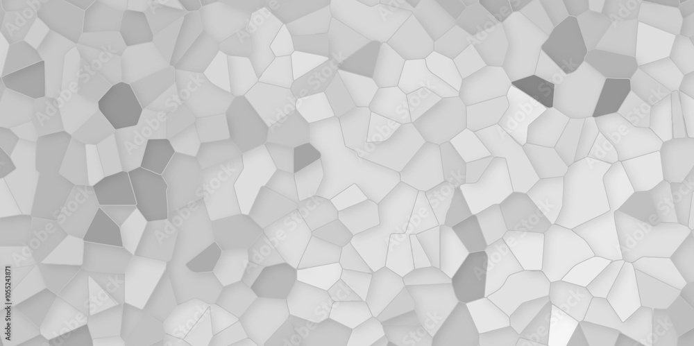 Poster abstract white, gray broken stained-glass background with gray line. geometric seamless pattern with