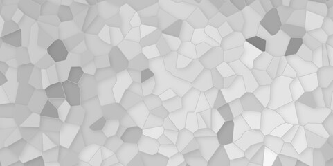 Abstract white, gray broken stained-glass background with gray line. geometric seamless pattern with 3d shapes triangle background. colorful low poly crystal mosaic and tiles background pattern.