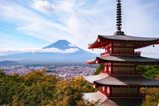 pagode chureito Mont-Fuji Japon