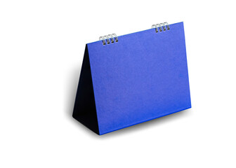 blue calendar isolated on white background. This has clipping path