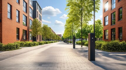 Fototapeta premium Inviting Urban Setting with Detailed Textures