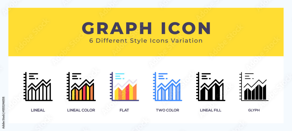 Poster graph icon vector for web. and mobile app