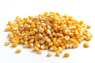 Corn on white background  Corn on white background