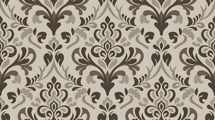 Vector damask seamless pattern background.pattern swatches included for illustrator user, pattern swatches included in file, for your convenient use.