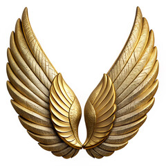 golden laurel wreath. wing, gold, badminton, illustration, symbol, wings, vector, feather, sport, design, golden, wreath, decoration, bird, laurel, shuttlecock, shell, art, angel, object, eagle, 3d, b