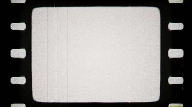 Classic Film Strip Sprocket Look, Vintage Reel Sprocket Film Effect.