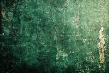 Obraz premium A vintage green background with a grunge screen pattern.