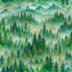 Obraz premium tree, forest, christmas, nature, pine, landscape, trees, fir, winter, green, mountain, summer, snow, sky, vector, spruce, illustration, woods, holiday, evergreen, pattern, decoration, xmas, coniferous