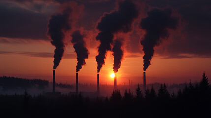 smoke from the chimney