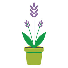 Elegant minimalist potted lavender plant icon, perfect for eco-friendly and wellness designs. Ideal for creating soothing and modern floral artwork for home decor and branding.