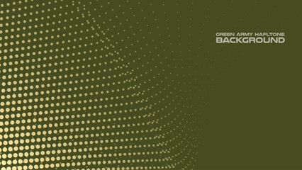 Green army halftone abstract background for backdrop or presentation