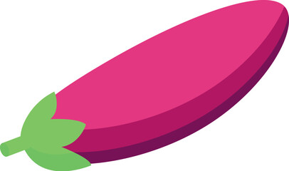 Vibrant pink eggplant promoting healthy diet and vegetarian lifestyle, ideal for food blogs, recipe websites, and health conscious audiences