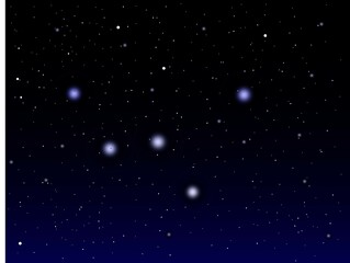 Fototapeta premium starry night sky, The constellation Cassiopeia