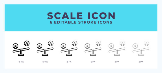 Scale line icon. High quality icon symbol for web design. App