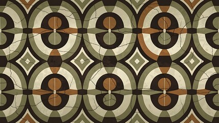 Abstract seamless tileable pattern. Grunge abstract grunge vintage pattern. Tribal ikat style. Vector image.