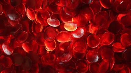 red cells the microscope