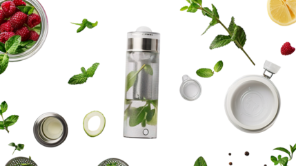 Empty Infuser Bottle isolated on transparent background, PNG