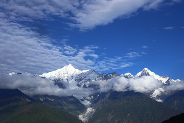 Sunrise at Meili Snow Mountain in Yunnan, China