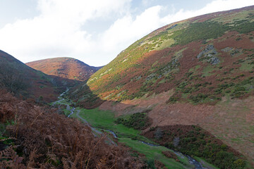 The Carding Mill and Long Mynd, Shropshire, England.