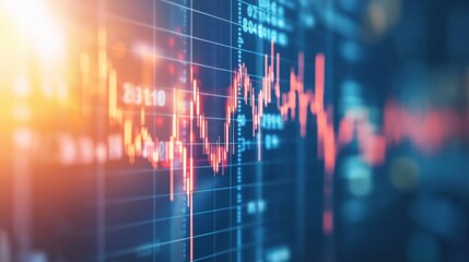 Bright Market Analysis with Clean Lines and High Contrast