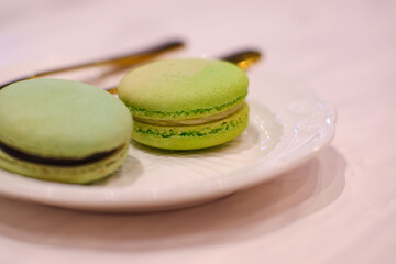 green macarons