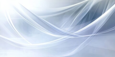 Fototapeta premium Abstract White Background with Flowing Lines