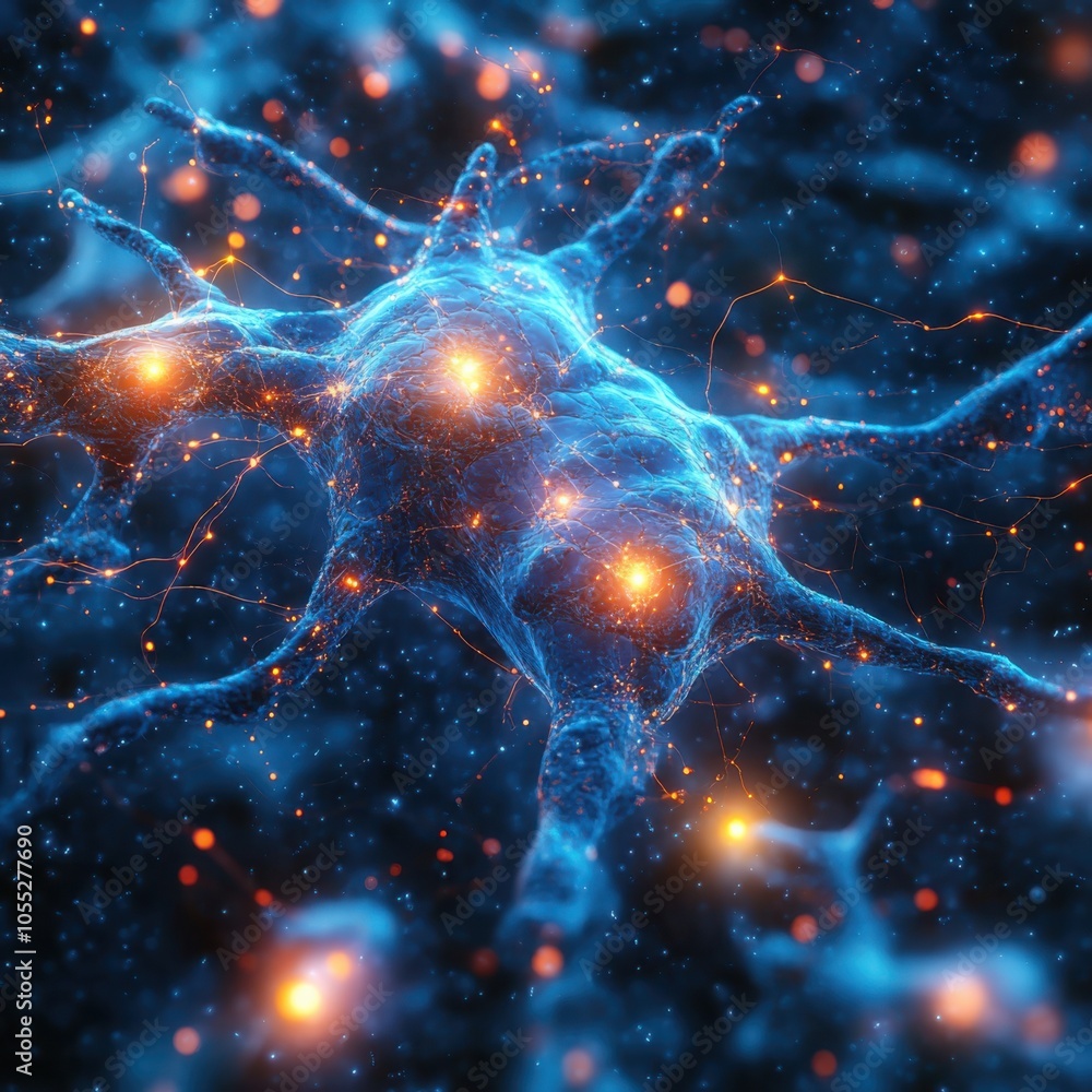 Poster exploring the intricate world of abstract neuroscience through stunning visualizations of brain conn