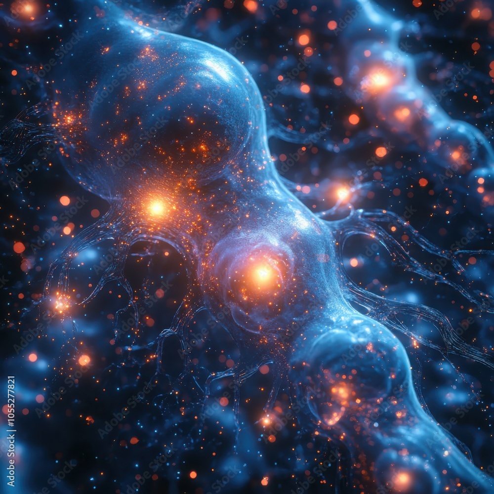 Poster exploring abstract neuroscience visualizations a deep dive into brain connectivity patterns and stru