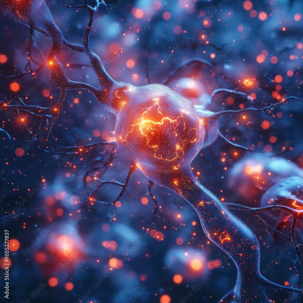 Poster exploring the abstract visualization of brain connectivity in neuroscience unraveling neural network