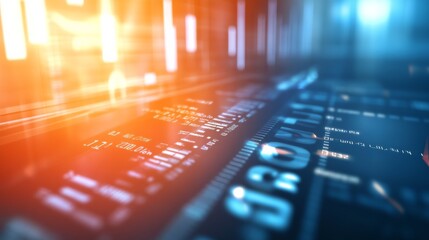 Futuristic Planning Concept with Clean Lines and Light