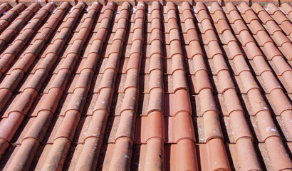 Typical roof tiles