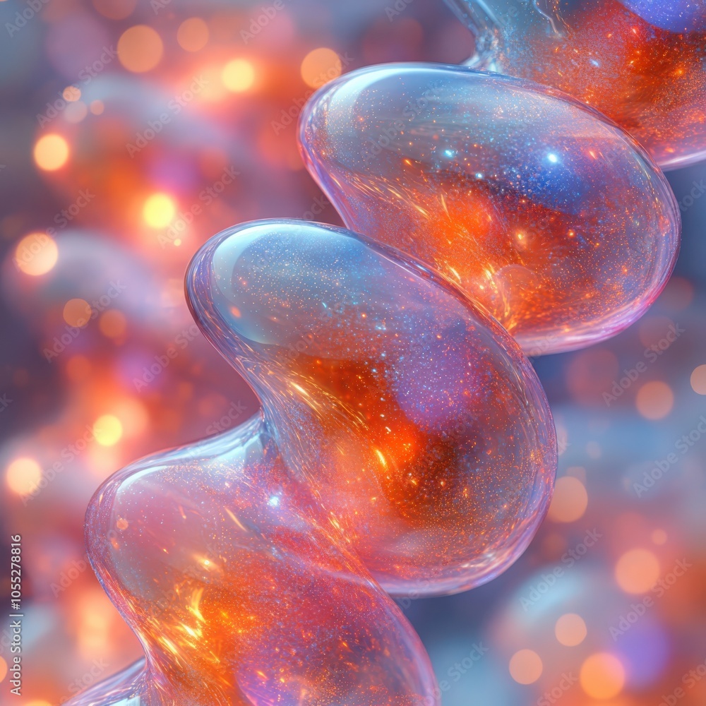 Poster exploring the mysteries of abstract quantum entanglement a visualization of physics concepts in arti