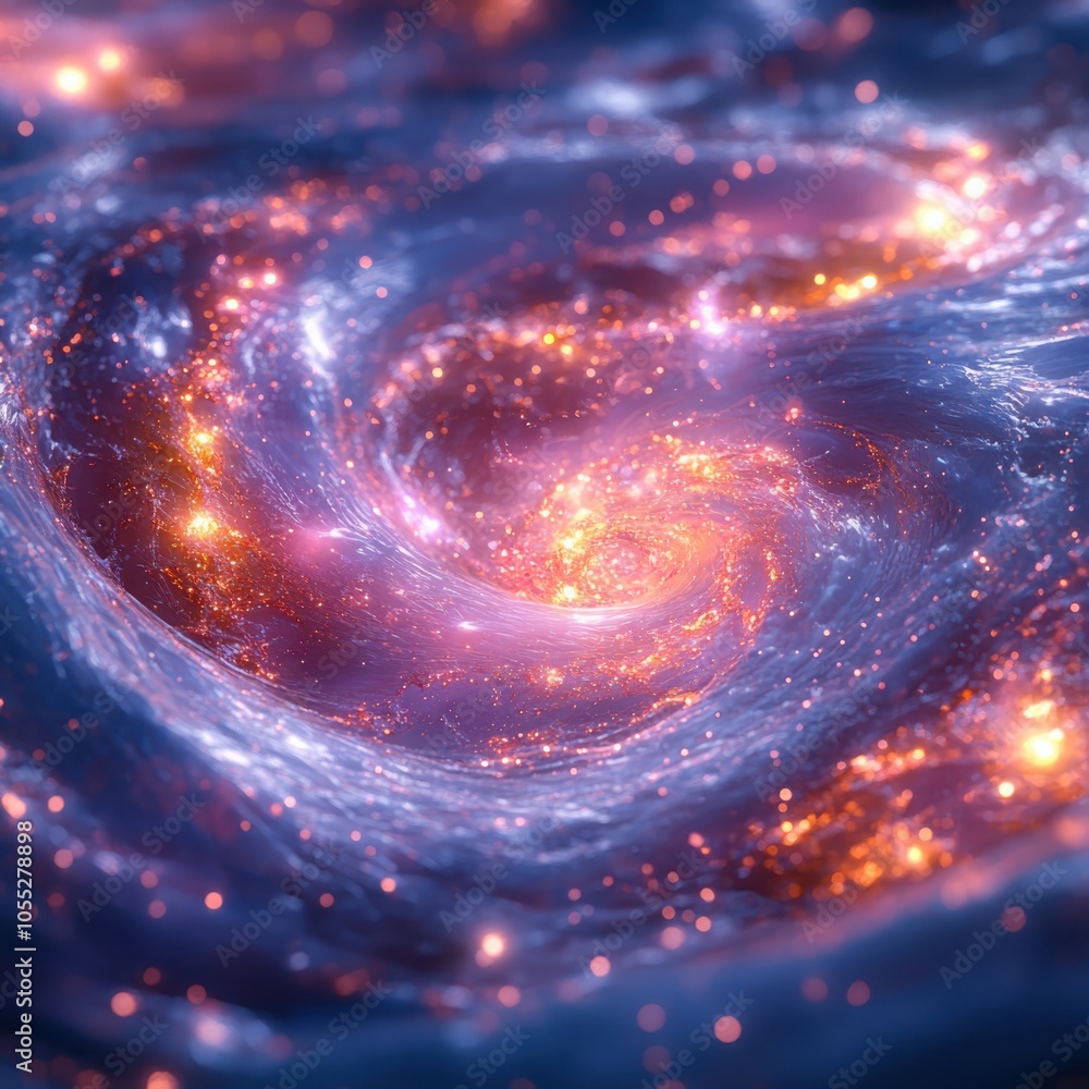 Poster exploring the mysteries of abstract quantum entanglement a visual journey through physics and cosmic