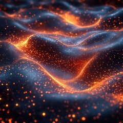 Fototapeta premium Visualizing the intricacies of abstract quantum entanglement a physics perspective on interconnectedness and reality's fabric