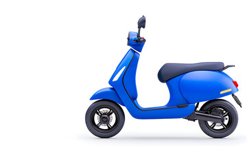 Obraz premium Scooter motorcycle isolated on white background