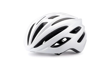 Fototapeta premium Side view Bicycle helmet, isolated on white background