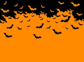 Halloween background with bats