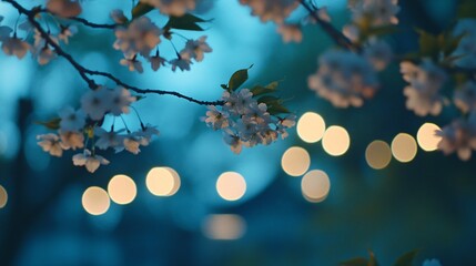Tranquil Evening View of Illuminated Osaka Castle