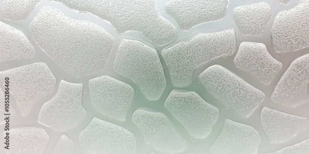 Poster frosted texture with unique patterns and details