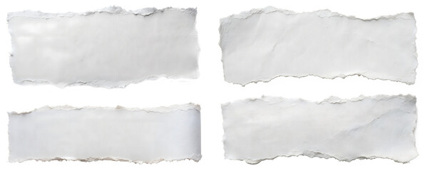 Fototapeta premium A set of white papers on a white background.