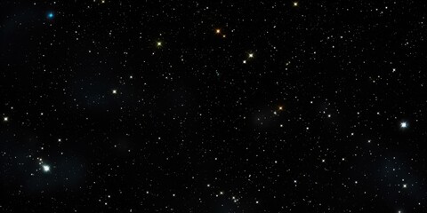 Fototapeta premium Isolated Falling Snow in Black Background