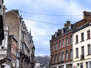 Fototapeta premium Street view of old village Spa in Belgium