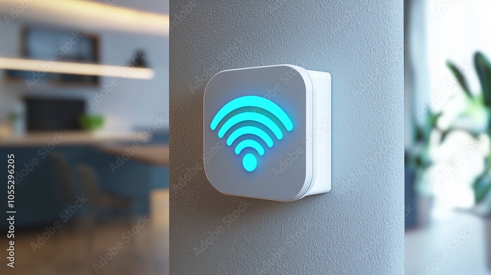 Poster smart home wifi control unit enhances security with seamless connectivity.