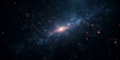 Naklejka premium Background Of Dense Cluster Of Stars And Nebulae In The Milky Way Galaxy