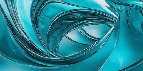 Abstract Blue Fluid Background

