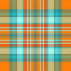 Wrapping textile plaid vector, lady background tartan texture. Guy seamless check fabric pattern in bright and teal colors.
