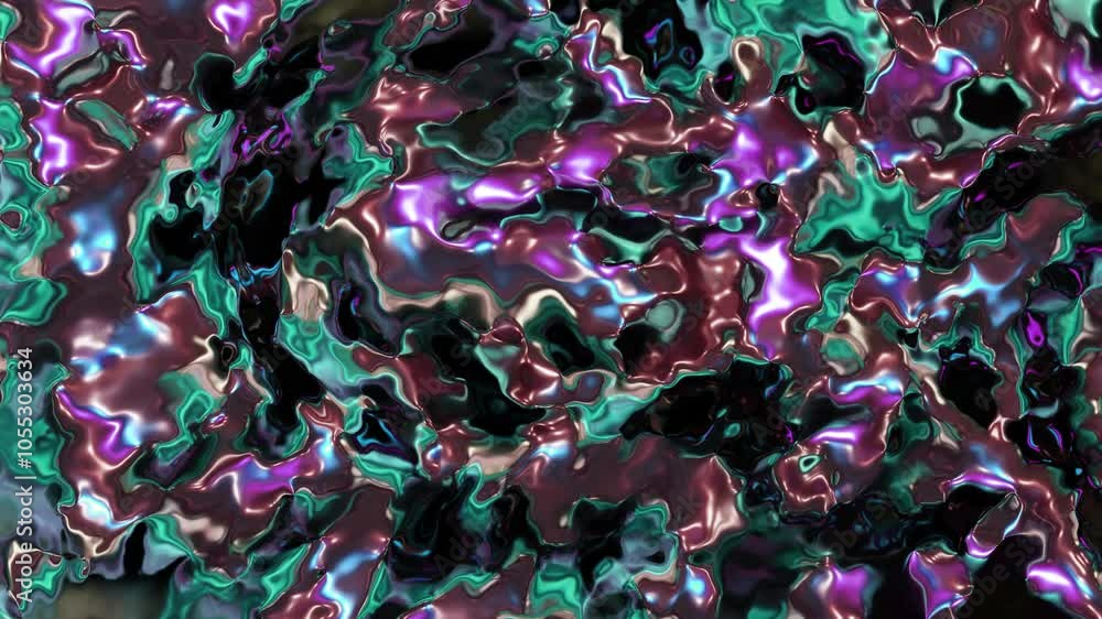 Poster liquid abstract design smal fast waves abstract design ink color with multiple light